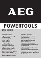 Aeg OMNI 300-PB Original Instructions Manual