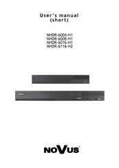 Novus NHDR-6116-H2 User Manual