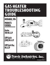 Travis Industries Avalon 700 NG Troubleshooting Manual