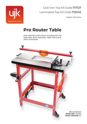 Axminster UJK Pro Router Table Original Instructions Manual