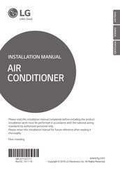 LG ARNU96GPFA4 Installation Manual