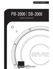 SVS Sound Revolution SB-2000 Owner's Manual