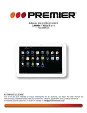 Premier GAMMA TABLET V1.8 TAB-4950-8G Instruction Manual