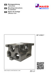 Maico MF-VK90-7 Mounting Instructions