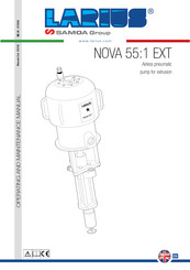 Larius NOVA 55:1 EXT Operating And Maintenance Manual