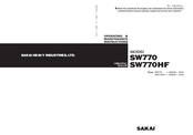 Sakai 4SW48-10101 Operating And Maintenance Instructions Manual
