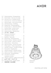 Axor Nendo 26032 Series Instructions For Use/Assembly Instructions