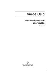 VARDE OVNE Oslo Series Installation And User Manual