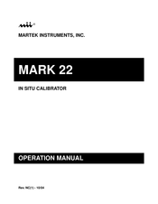 Martek MARK 22 Operation Manual