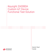 Keysight Technologies ZA0060A Quick Start Manual