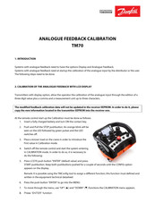 Danfoss TM70 Calibration Manual