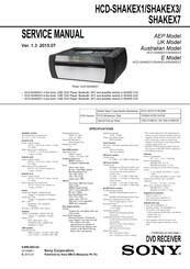 Sony HCD-SHAKEX1 Service Manual