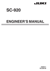 JUKI SC-920 Engineer's Manual