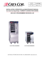 Cres Cor AquaTemp CO-151-XWUA-5DXM2081BC Installation, Operation And Maintenance Manual