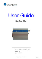 Ercogener GenPro 25e User Manual