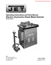 Jet EMN-9 Operating Instructions And Parts Manual