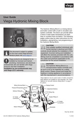 Viega Hydronic Mixing Block User Manual
