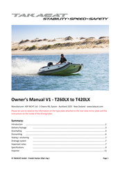 TAKACAT T260LX Owner's Manual