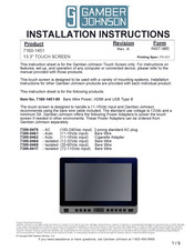 Gamber Johnson 7160-1451-00 Installation Instructions Manual