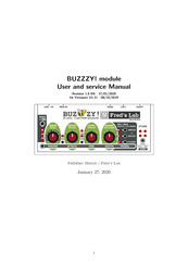 Fred’s Lab Buzzzy User And Service Manual