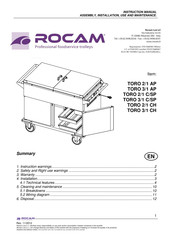 ROCAM TORO 3/1 C/SP Instruction Manual