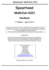 Spearhead Multi-Cut 420 Handbook