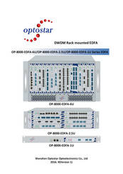 Optostar OP-8000-EDFA-2.5U Series Manual