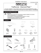 Lund TrailRunner Diamond Plate 2612 Series Installation Instructions Manual