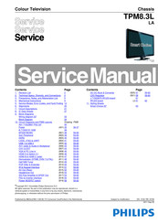 Philips 22PFL3606/77 Service Manual