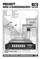 RCS AUDIO-SYSTEMS PROLINE PRM-108 Operating Instructions Manual