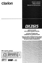 Clarion DXZ615 Owner's Manual
