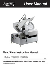 Avantco Equipment 177SL612A User Manual