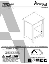 Ameriwood HOME 2758305COM Instruction Booklet