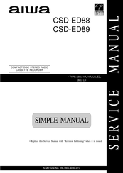 Aiwa CSD-ED88 Service Manual