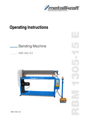 Metallkraft 3781305 Operating Instructions Manual