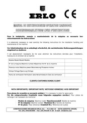 ERLO TC.32 Operation Handbook