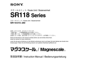 Sony Magnescale SR118-160 Instruction Manual