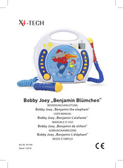 X4-TECH Bobby Joey Benjamin the elephant User Manual