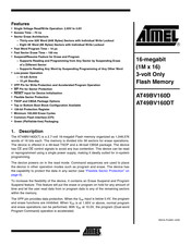 Atmel AT49BV160D Manual