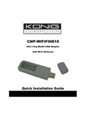 König CMP-WIFIFIND10 Quick Installation Manual