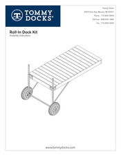 Tommy Docks Roll-In Dock Kit Assembly Instructions Manual
