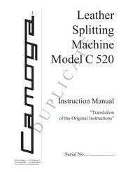Camoga C 520 Instruction Manual