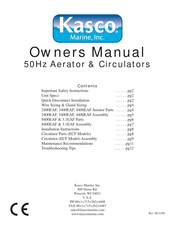 Kasco marine 3400EAF Owner's Manual