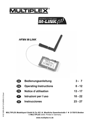 Multiplex 4 5611 Operating Instructions Manual