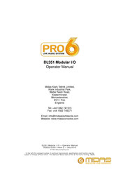 Midas Pro 6 DL351 Operator's Manual