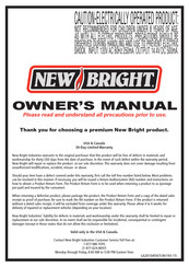 New Bright 81410 Owner's Manual