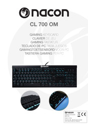 Nacon CL 700 OM Manual