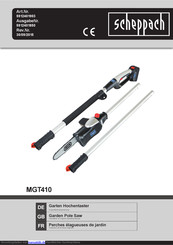Scheppach MGT410 Translation Of Original Operating Manual