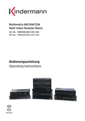 Kindermann Multimatrix 32N Operating Instructions Manual