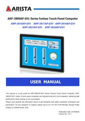 Arista ARP-3800AP-E01 Series User Manual